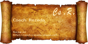 Csech Rezeda névjegykártya